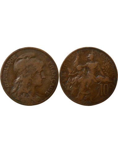 Dupuis 10 centimes Bronze 1905 A Paris
