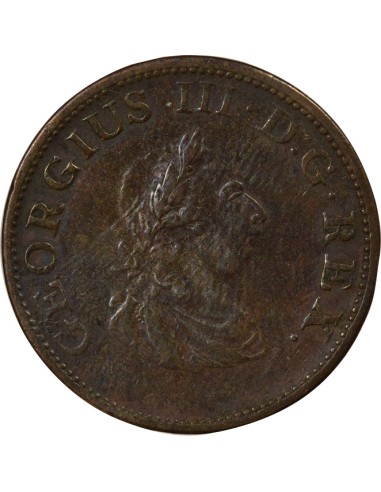 Roi de Grande-Bretagne et d´Irlande 1/2 penny Cuivre 1805 Birmingham