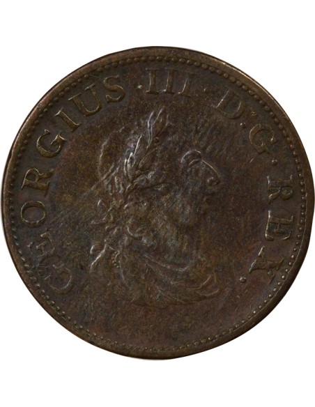 Roi de Grande-Bretagne et d´Irlande 1/2 penny Cuivre 1805 Birmingham
