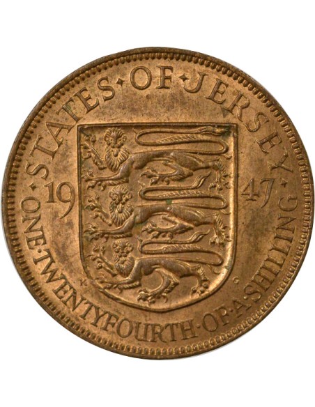 Empereur des Indes 1/24 shilling Bronze 1947 Londres