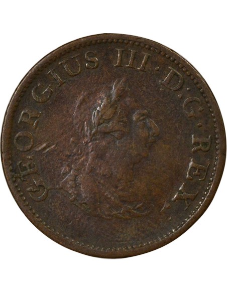Roi de Grande-Bretagne et d´Irlande 1/2 penny Cuivre 1805 Birmingham