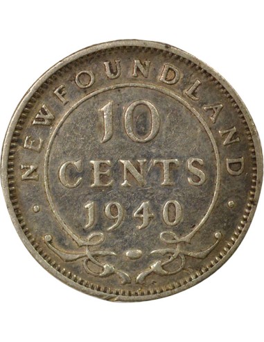 Empereur des Indes 10 cents Argent 1940 Ottawa