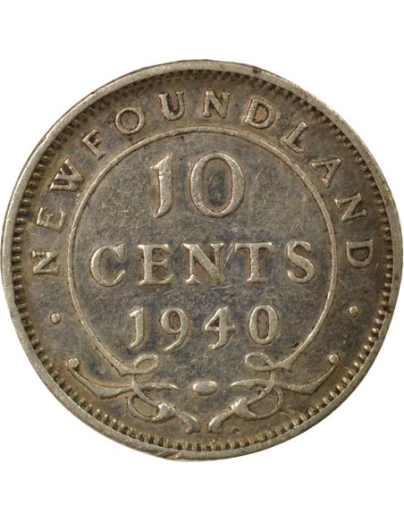 Empereur des Indes 10 cents Argent 1940 Ottawa