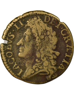 Irlande Roi Jacques II 12 pence Laiton 1689 2