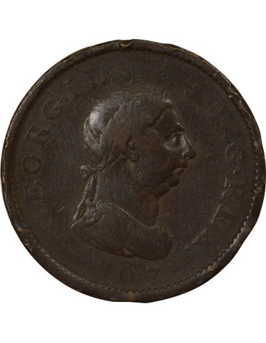 Roi de Grande-Bretagne et d´Irlande 4e Portrait 1 penny Cuivre 1807 Birmingham