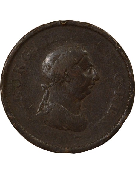Roi de Grande-Bretagne et d´Irlande 4e Portrait 1 penny Cuivre 1807 Birmingham