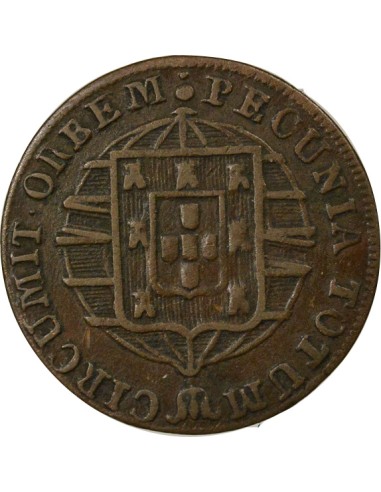 Brésil Jean VI du Portugal 10 reis Cuivre 1822 R Rio de Janeiro