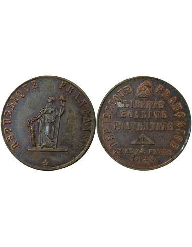 Révolution de Février 1 médaille Cuivre 1848