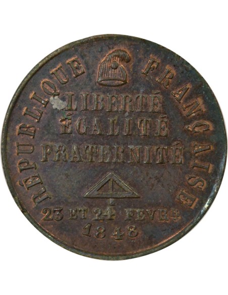 Révolution de Février 1 médaille Cuivre 1848