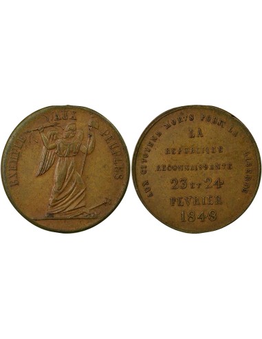 Exemple aux Peuples 1 médaille Cuivre 1848