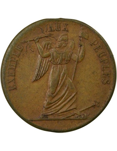Exemple aux Peuples 1 médaille Cuivre 1848