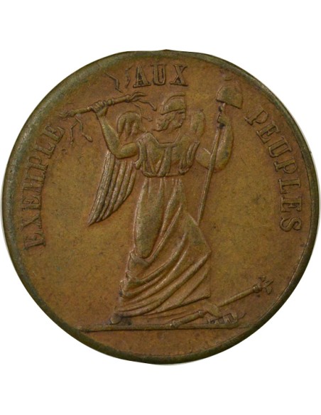 Exemple aux Peuples 1 médaille Cuivre 1848