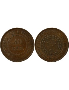 Brésil 40 reis Cuivre 1911