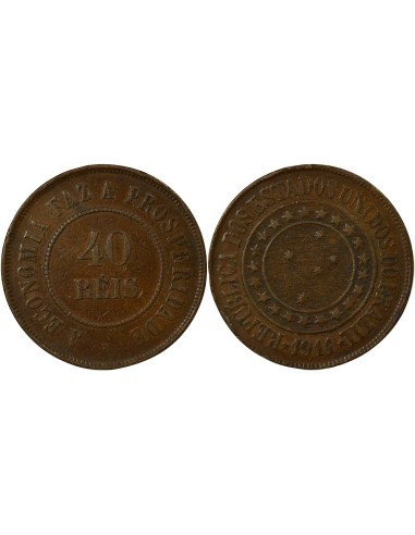 Brésil 40 reis Cuivre 1911