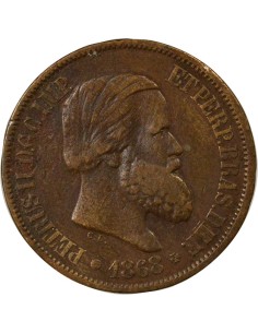 Brésil Pedro II 20 reis Cuivre 1868 2