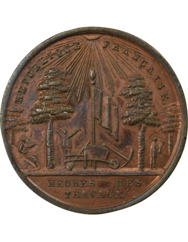 Emile Thomas Ateliers Nationaux 1 médaille Cuivre 1848