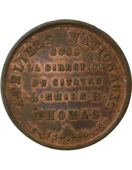 Emile Thomas Ateliers Nationaux 1 médaille Cuivre 1848