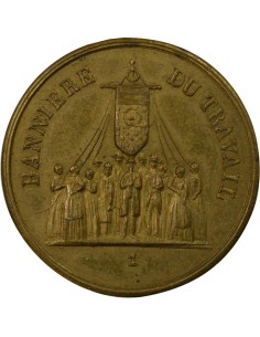 Fête de la Concorde 1 médaille Laiton 1848 2