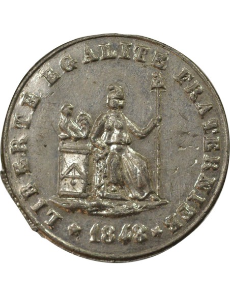 Révolution de Février 1 médaille Etain 1848