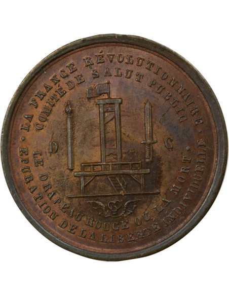 Comité du Salut Public 1 médaille Cuivre 1849