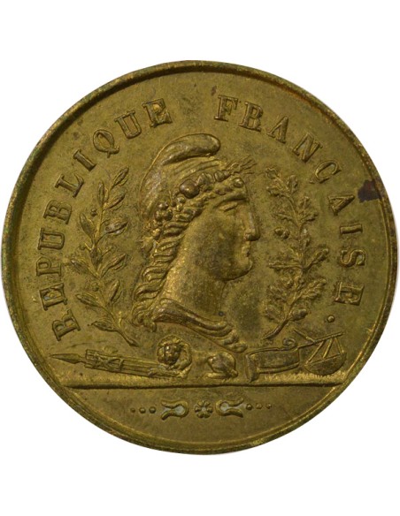 Rétablissement de la Rep. 1 médaille Laiton 1848