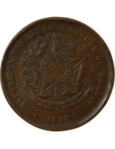 Brésil 20 reis Cuivre 1889 R Rio de Janeiro 2