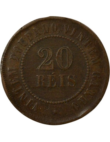 Brésil 20 reis Cuivre 1889 R Rio de Janeiro