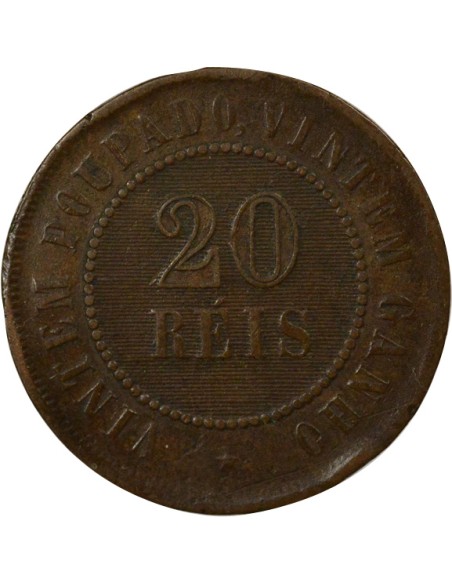 Brésil 20 reis Cuivre 1889 R Rio de Janeiro