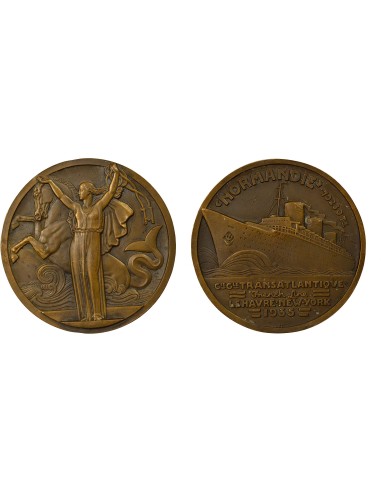 Cie Générale Transatlantique 1 jeton Bronze 1935 A Paris