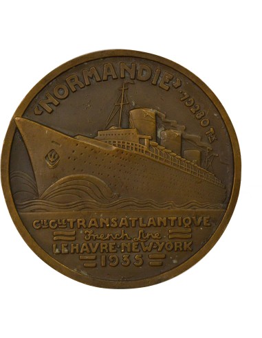 Cie Générale Transatlantique 1 jeton Bronze 1935 A Paris