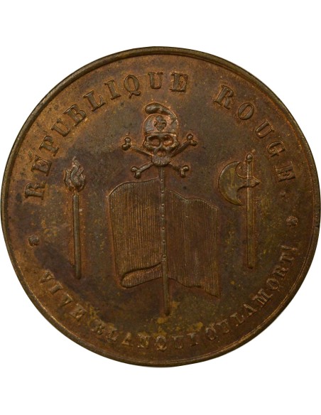 République Rouge 1 médaille Cuivre 1848
