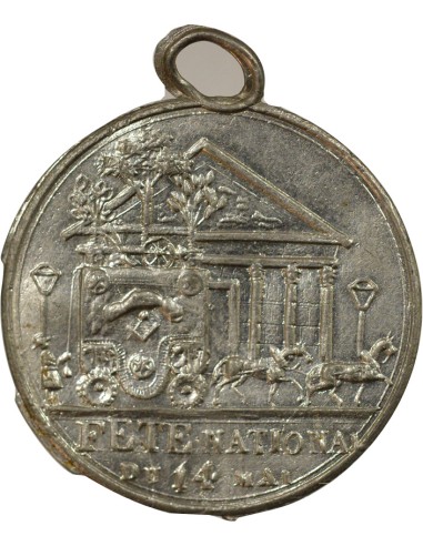 Fête Nationale 1 médaille Etain 1848