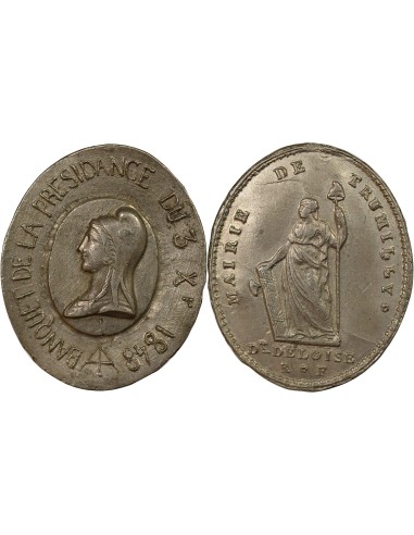 Banquet de la Présidence 1 médaille Etain 1848