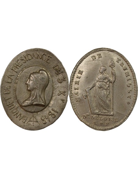 Banquet de la Présidence 1 médaille Etain 1848