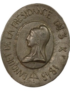 Banquet de la Présidence 1 médaille Etain 1848 2