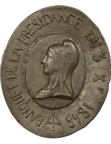 Banquet de la Présidence 1 médaille Etain 1848