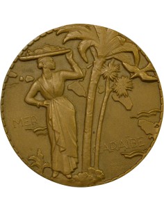 Cie Gén. Transatlantique 1 jeton Bronze 1950 A Paris 2