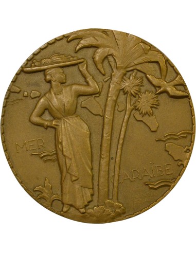 Cie Gén. Transatlantique 1 jeton Bronze 1950 A Paris