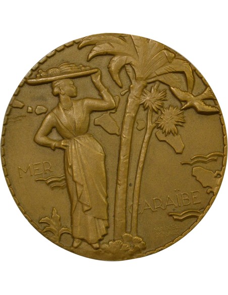 Cie Gén. Transatlantique 1 jeton Bronze 1950 A Paris