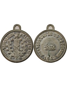 Révolution de Février 1 médaille Etain 1848