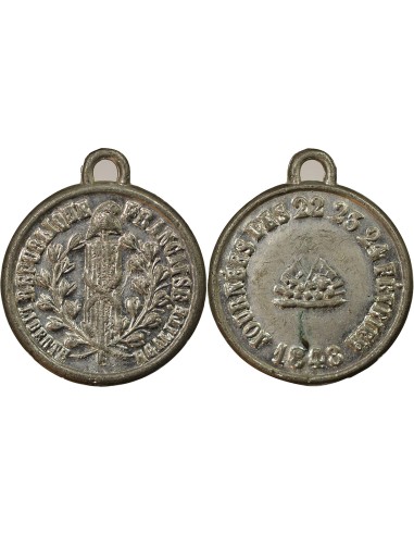 Révolution de Février 1 médaille Etain 1848