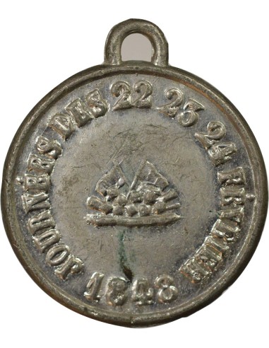 Révolution de Février 1 médaille Etain 1848