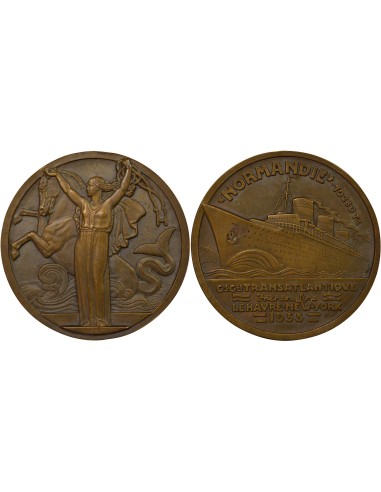 Cie Générale Transatlantique 1 jeton Bronze 1935 A Paris