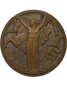 Cie Générale Transatlantique 1 jeton Bronze 1935 A Paris 2