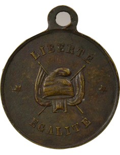 Révolution de Février 1 médaille Laiton 1848 2