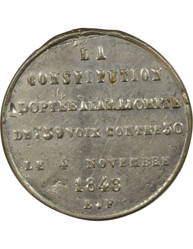 Adoption de la Constitution 1 médaille Etain 1848
