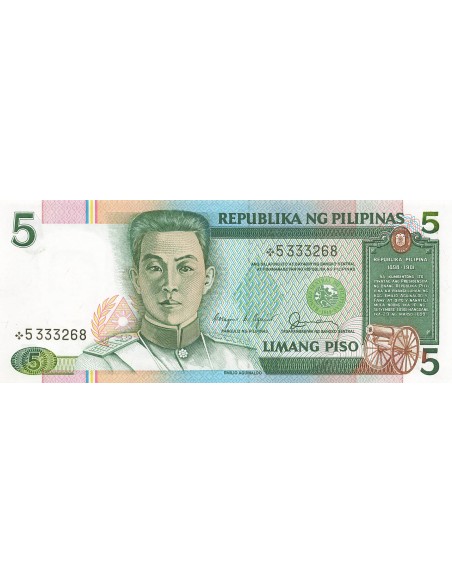Philippines 5 piso 1986