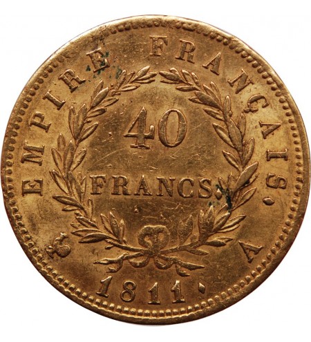 NAPOLEON Ier﻿ - 40 FRANCS OR 1811 A PARIS