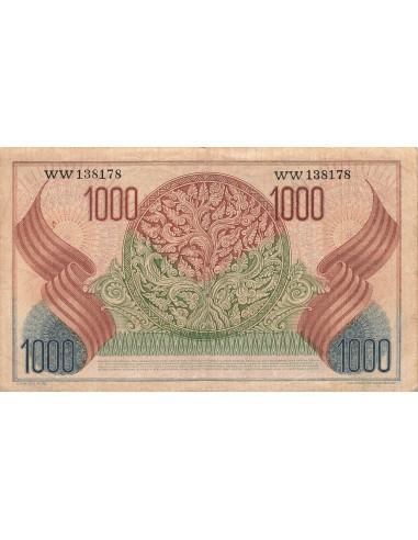 Indonésie 1000 rupiah 1952