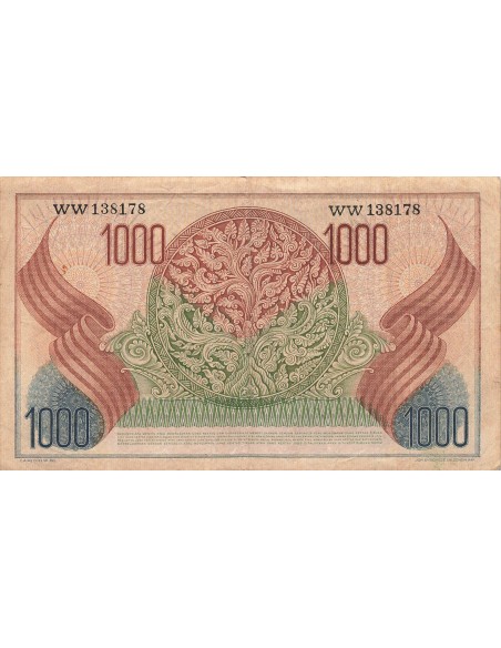 Indonésie 1000 rupiah 1952